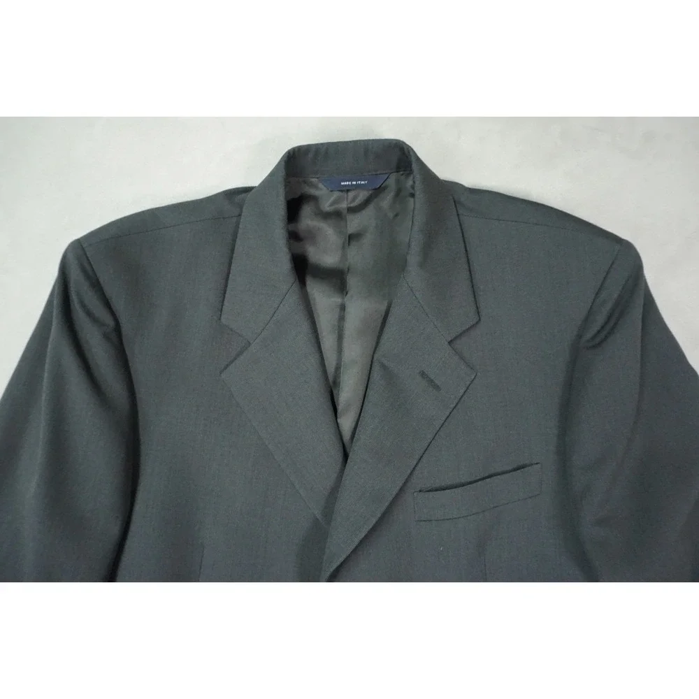 Brooks Brothers Wool Blazer Mens 40R Charcoal Gray Made in‎ Italy Sport Coat
